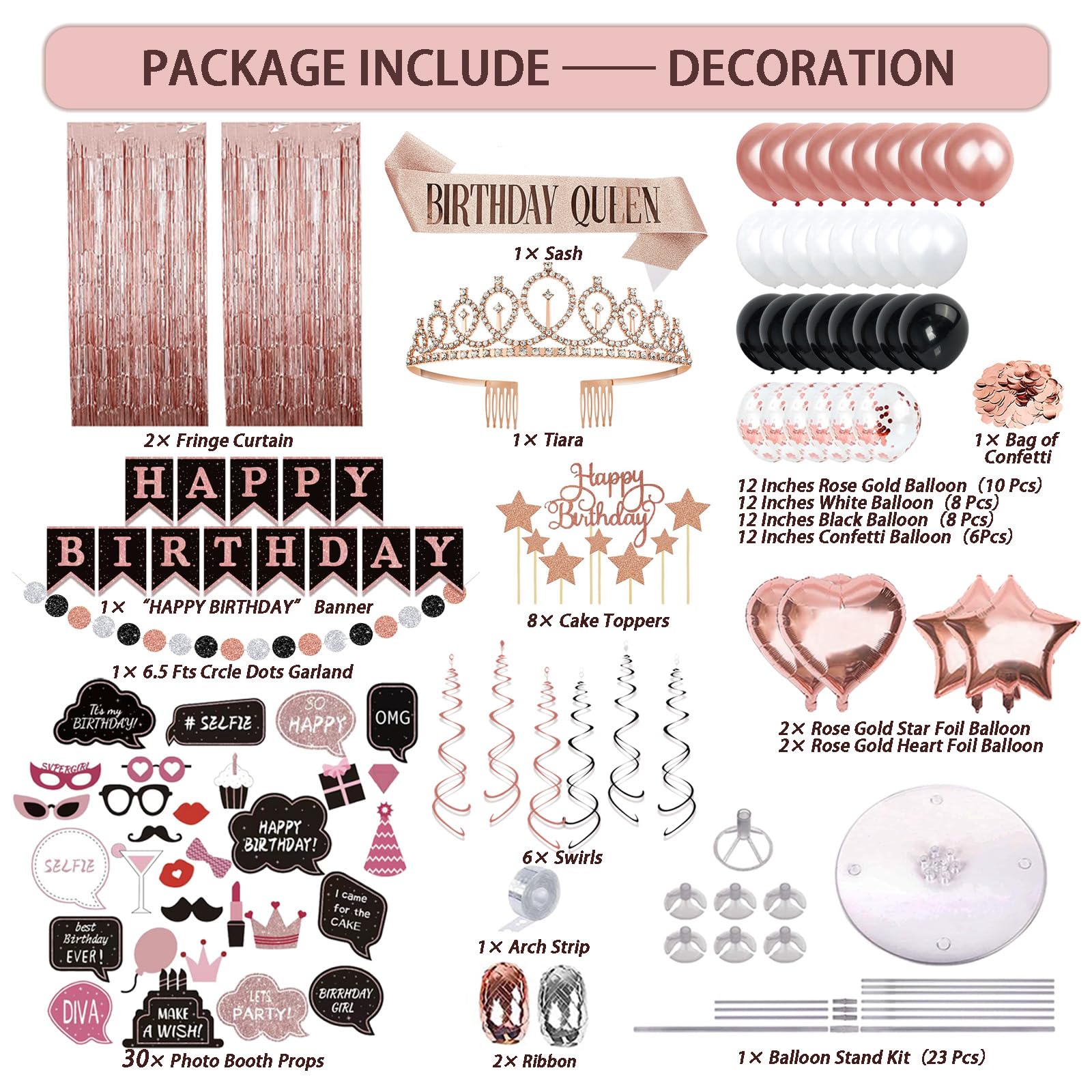 UJoyant rose gold fringe curtain adds a glamorous backdrop for celebrations and photos.