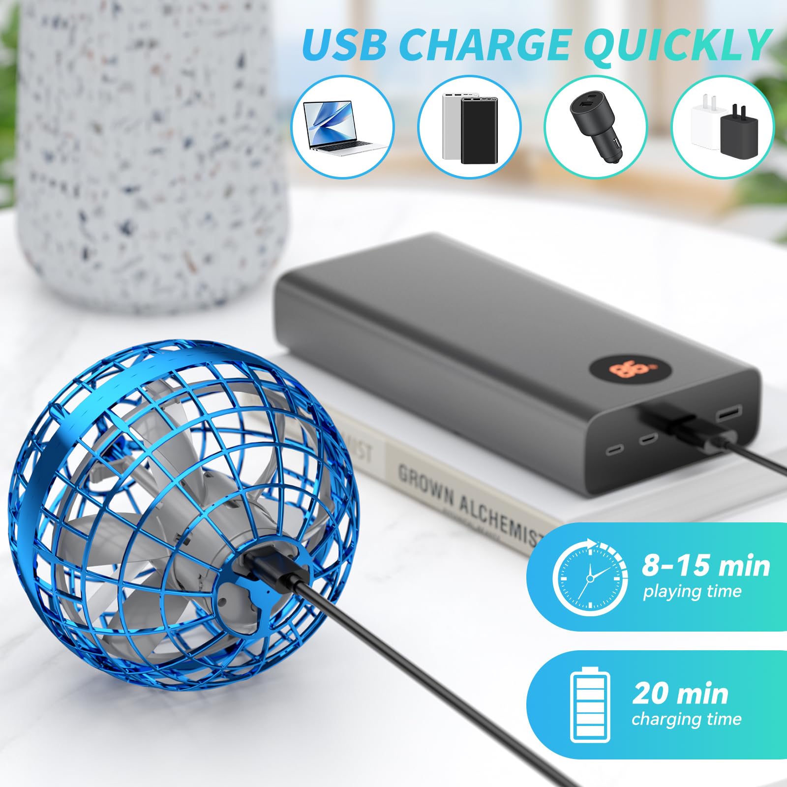 Uladis lightweight, portable Flying Orb for families on the go.