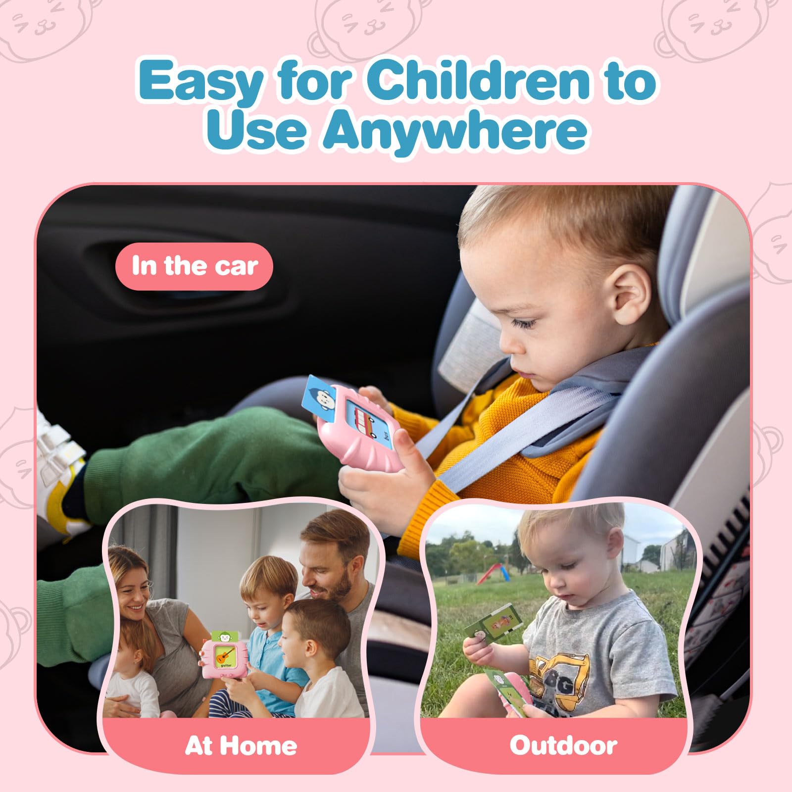 U-LEARNER cards are thickened and durable for frequent toddler use.