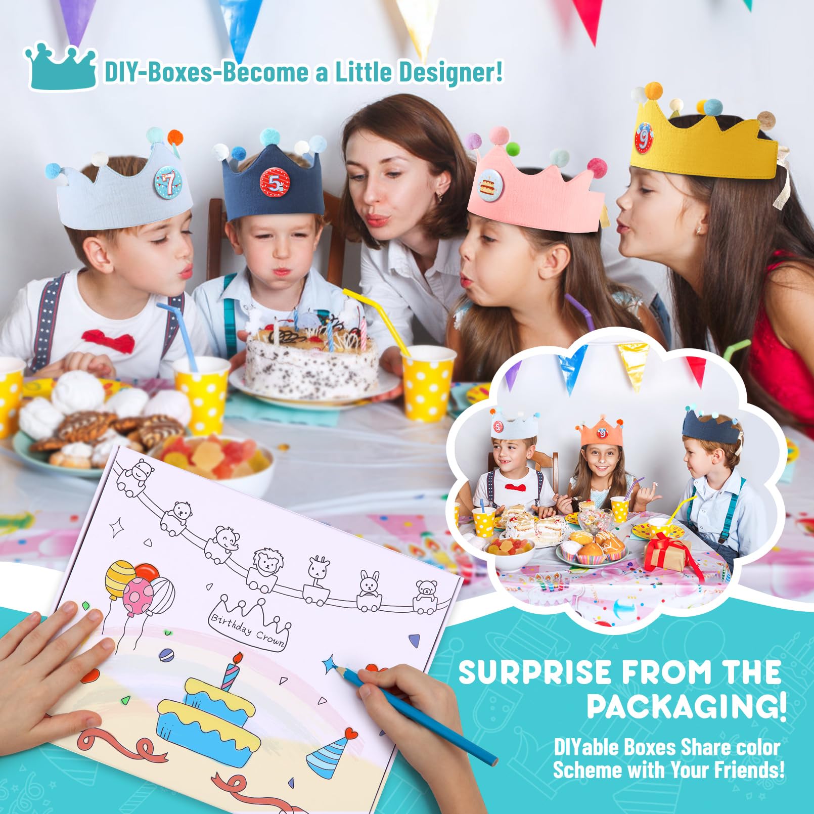 Ulibanner crown with DIY gift box inspires creativity