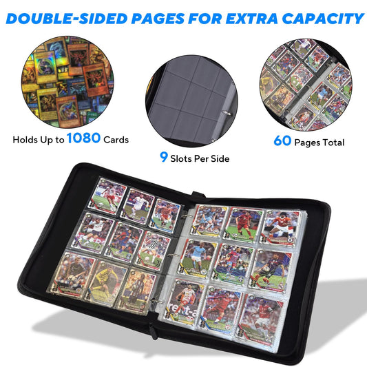 ULLTOON binder interior pages offer easy access to a large card collection.