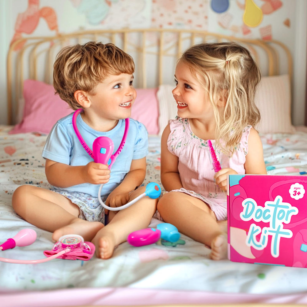 ULOVEME doctor kit blood pressure cuff supports interactive role-play sessions.