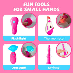 ULOVEME doctor kit otoscope is kid-friendly for safe exploration.