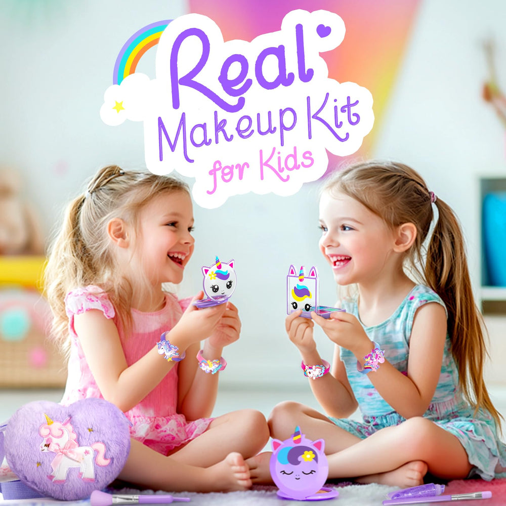 ULOVEME face palette application demonstrates light, kid-safe makeup sessions.