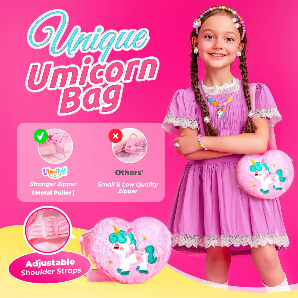 ULOVEME makeup kit jewelry set sparkles for dress-up moments and storytelling.