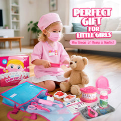 ULOVE ME Pink kit offers kid-friendly dental tools for role play
