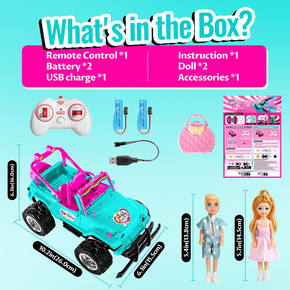ULOVEME purple Jeep RC car rechargeable battery pack for longer sessions