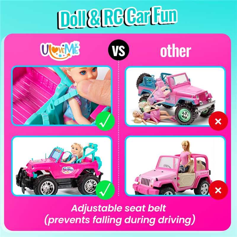 ULOVEME purple Jeep RC car rugged off-road tires grip uneven terrain