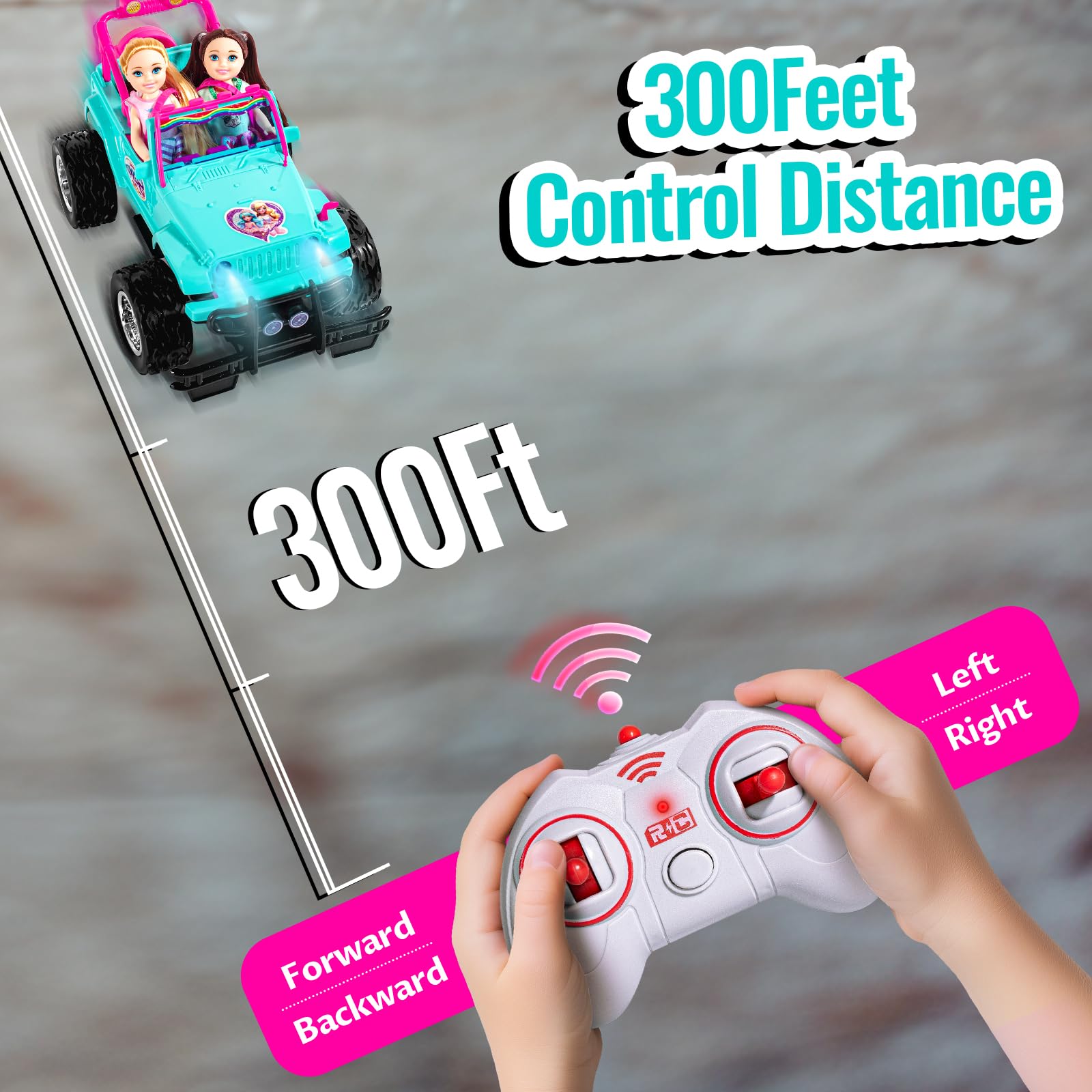ULOVEME RC Cars simple joystick aids beginner-friendly steering for kids.