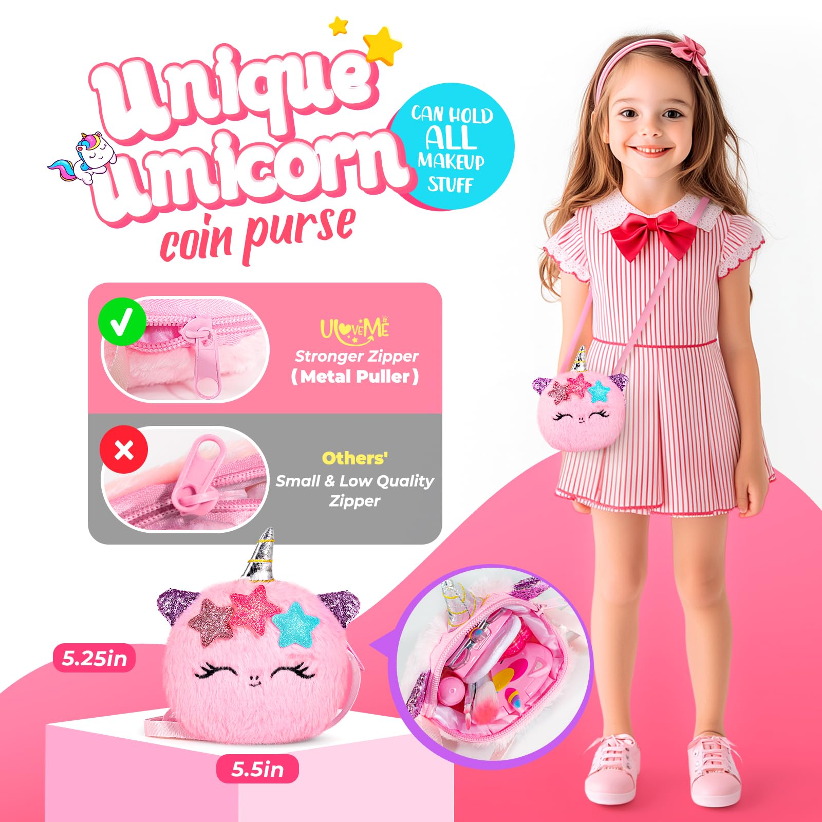 ULOVEME Umicorn face palette colors ready for little artists to create looks