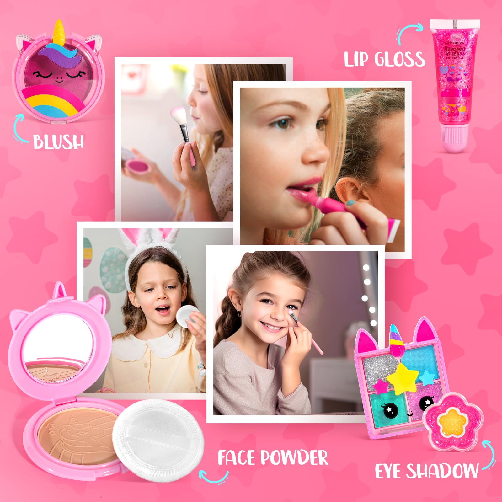 ULOVEME Umicorn kid applying makeup promotes imaginative social play