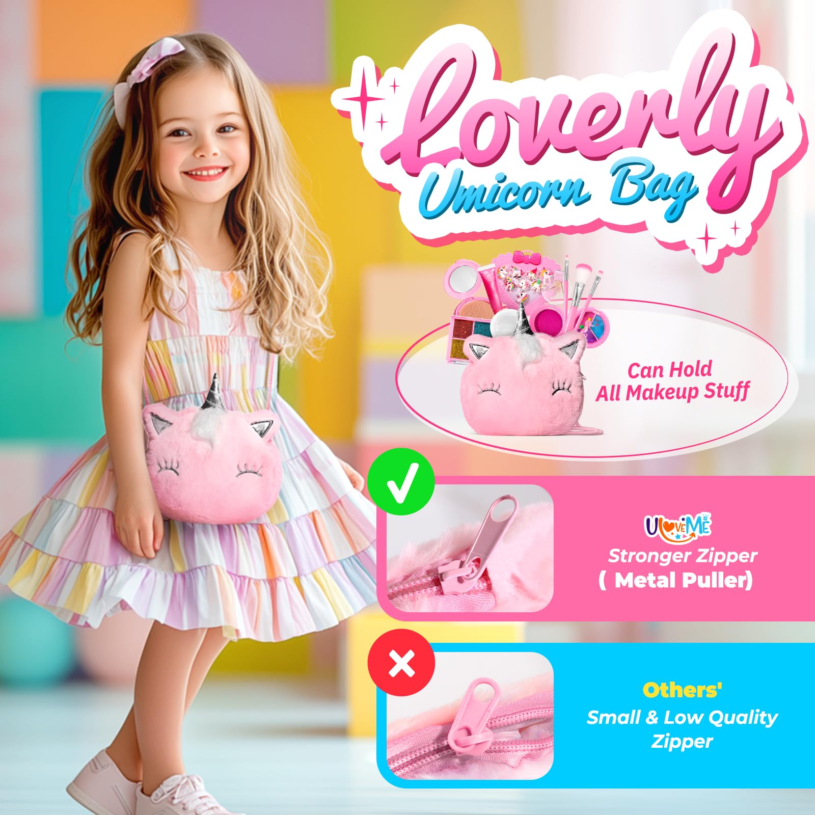 ULOVEME washable makeup colors easy cleanup after playtime