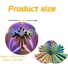 ULTHOOL Gear Sphere desk toy with smooth motion for desk use.
