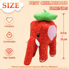 ULTHOOL Steal a Brainrot plush (red) hugging pose shows compact size for shelves.