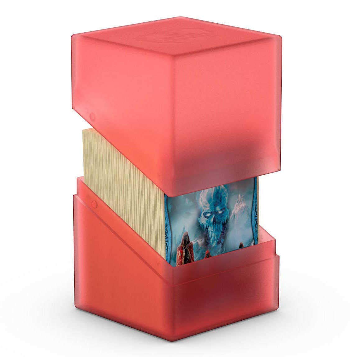 Ultimate Guard Boulder 100 deck case ruby closed lid for secure transport
