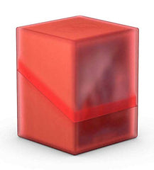 Modular interlock design of Ultimate Guard Boulder 100 deck case ruby for stacking
