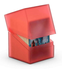 Secure closure of Ultimate Guard Boulder 100 deck case ruby protecting contents