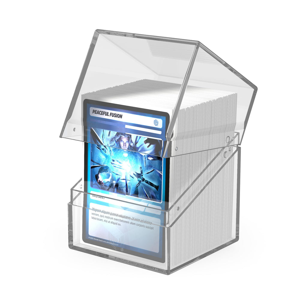 Ultimate Guard Boulder 100+ Clear capacity up to 100 double-sleeved cards shown