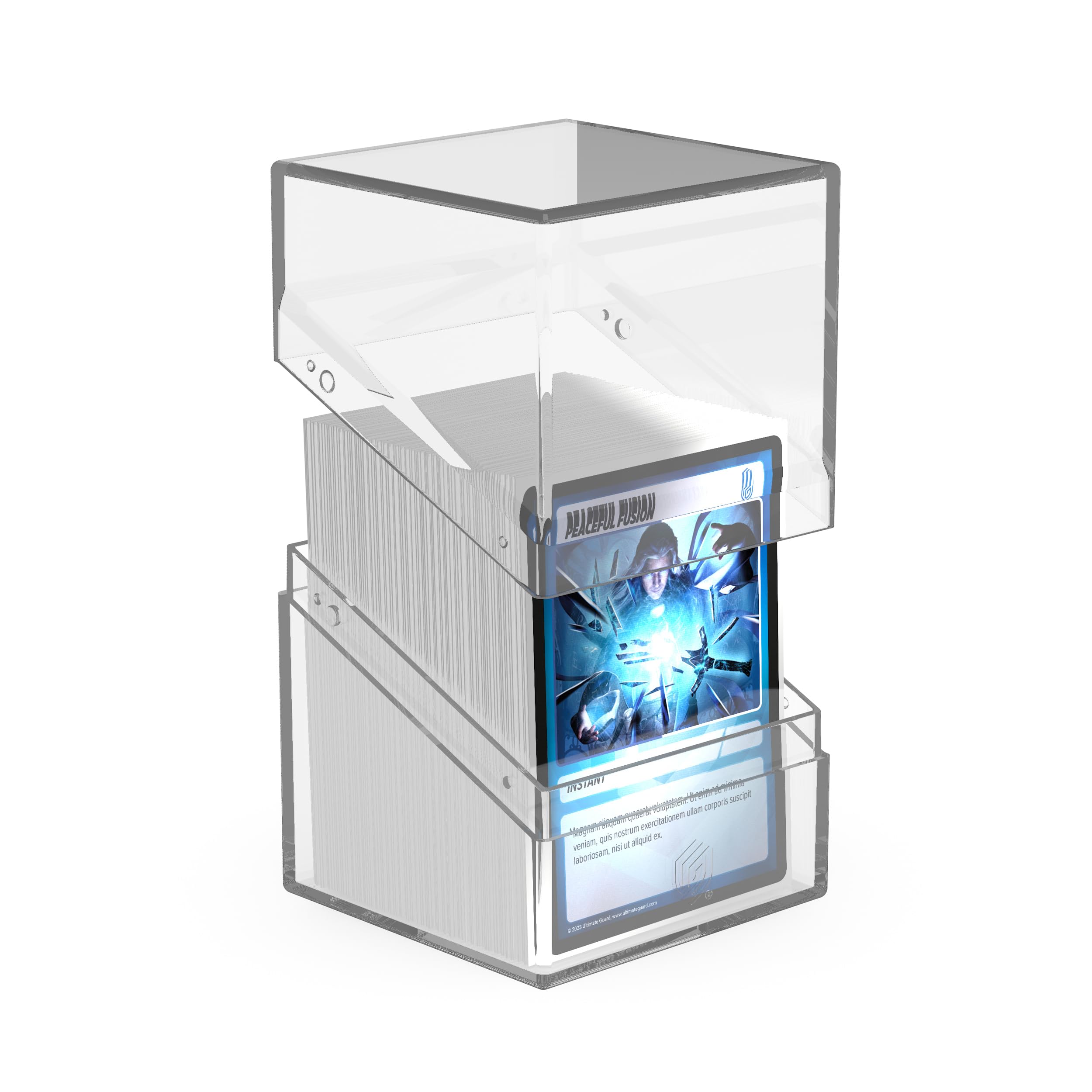 Ultimate Guard Boulder 100+ Clear durable shell highlighted for daily use