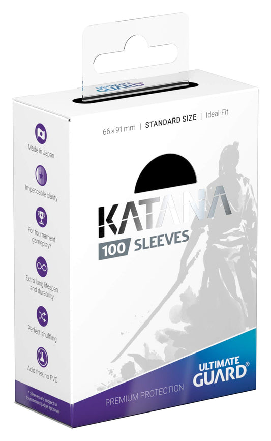 Ultimate Guard Katana sleeves provide high clarity to showcase card art.