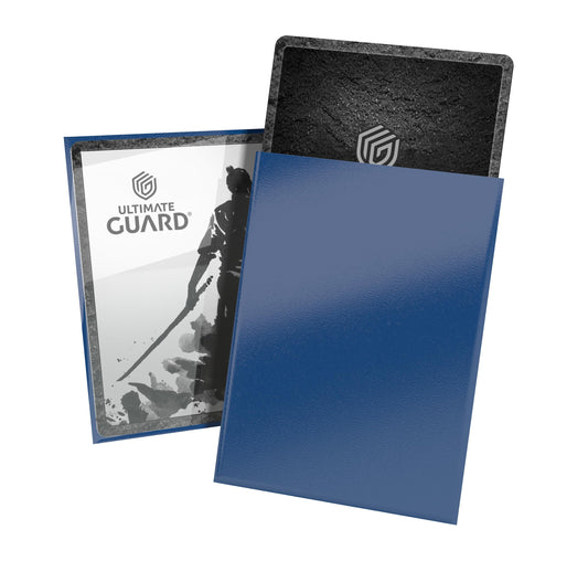 Ultimate Guard Katana sleeves front view with blue bird back, ideal for tournament play.