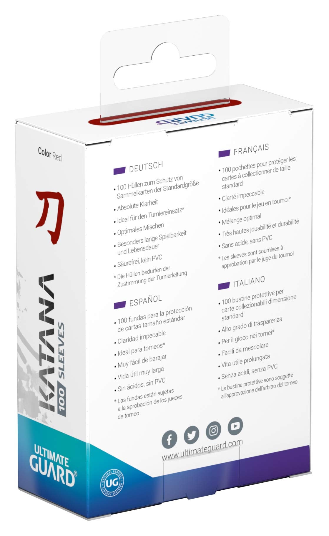 Ultimate Guard Katana PVC-free construction supports longevity and clarity