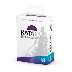 Ultimate Guard Katana Sleeves packaging highlights tournament-quality durability.