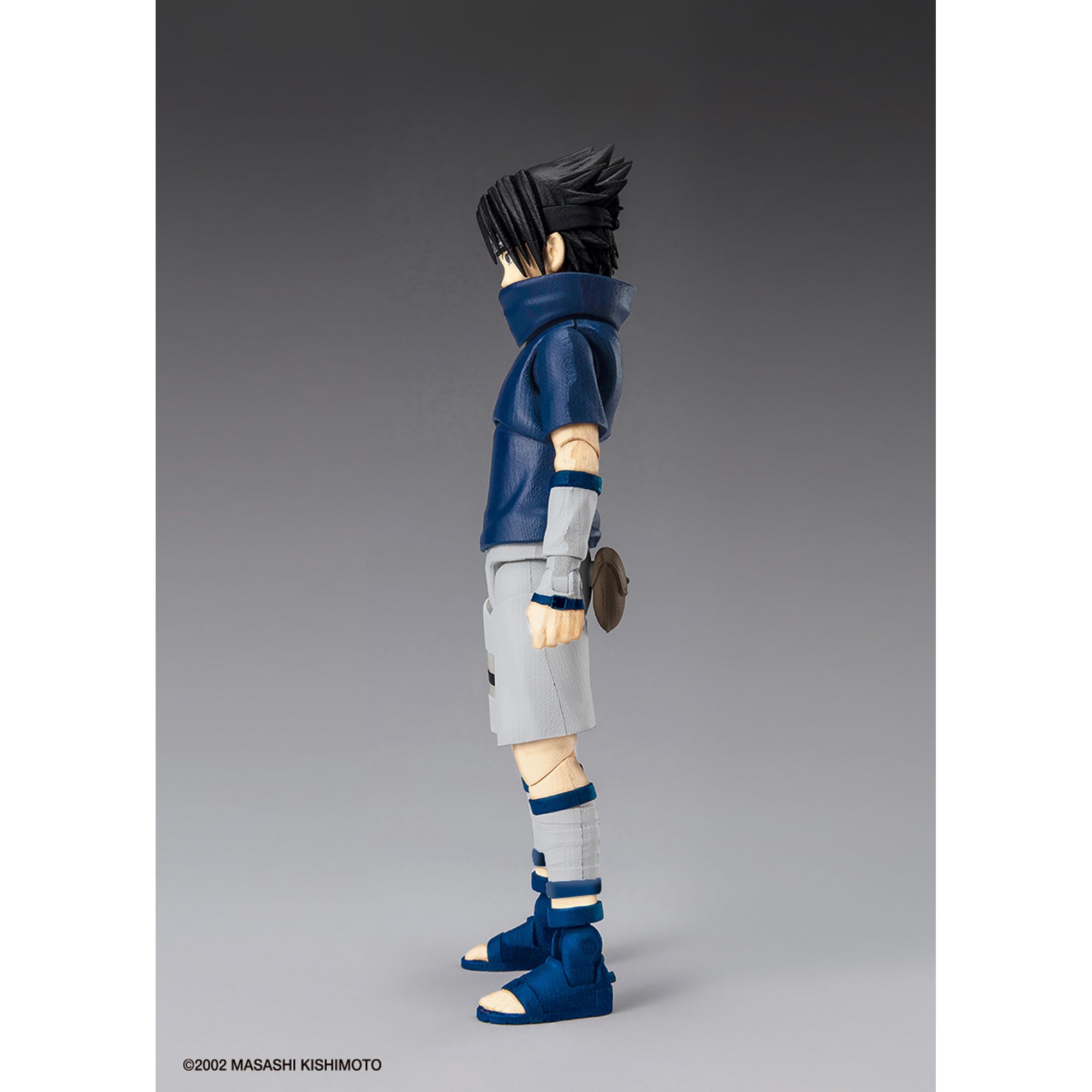 Ultimate Legends Sasuke Young 5inch figure clothing detail adds authenticity.
