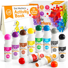 Ultimate Stationery dot markers for toddlers in 10 colors for creative dot art.