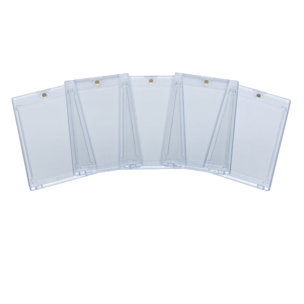 Ultra PRO 35-Point One-Touch Magnetic Card Holder clear front and back for easy viewing.