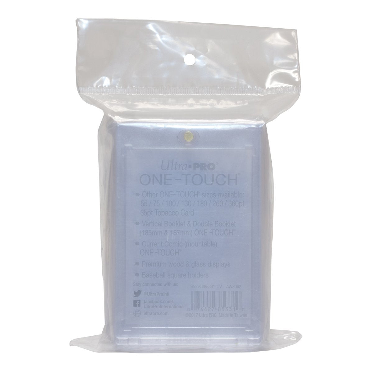 Ultra PRO 35-Point One-Touch Magnetic Card Holder gift-ready five-pack on display.