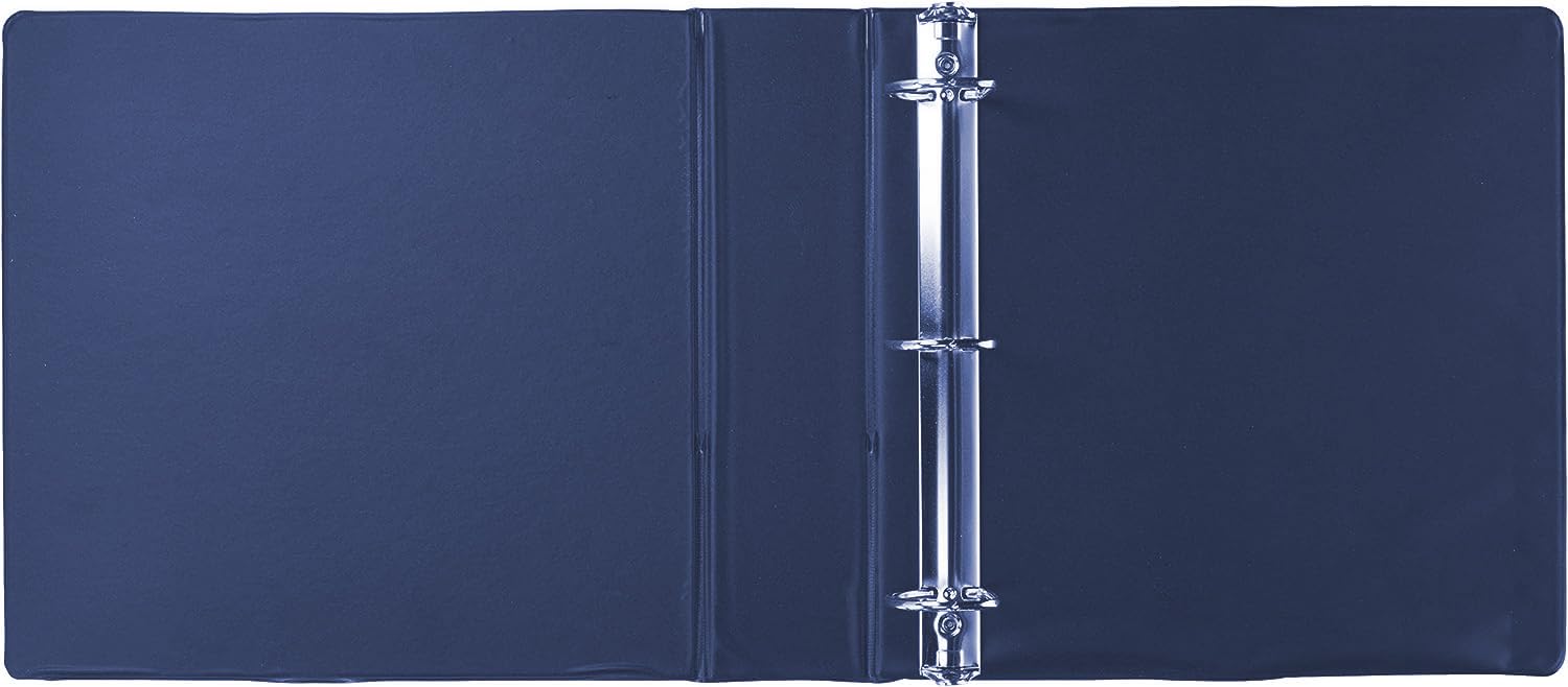 Ultra Pro 3in Blue Collectors Album with reinforced d-ring for easy page loading.