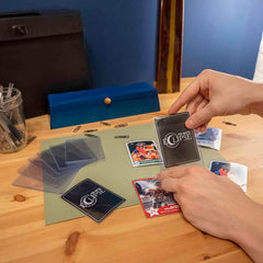 Ultra PRO 3x4 top loader shown with card sleeves for standard-sized cards.