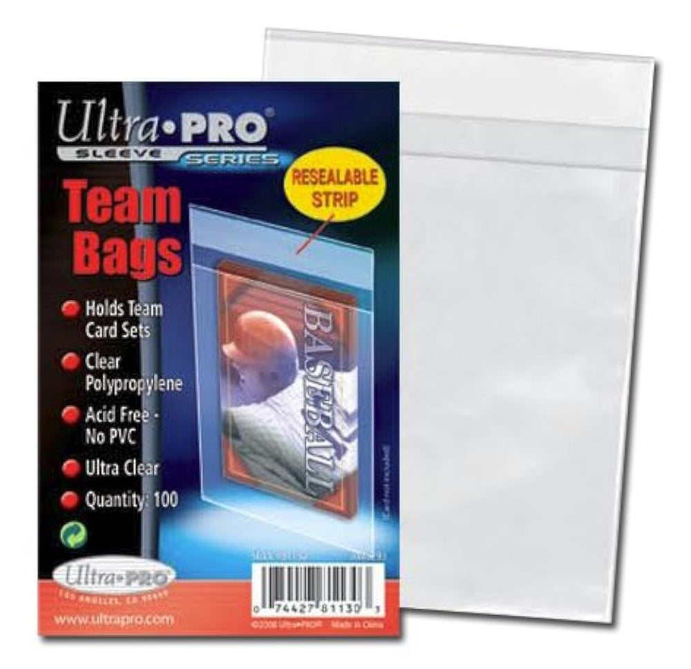 Ultra Pro 400 team set bags acid free and PVC free protect cards from dust and scratches