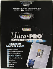 Ultra Pro 9-Pocket Platinum front cover shows durable, UV-protected card storage.