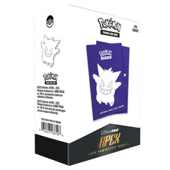 Ultra PRO Apex Gengar gloss-front sleeve boosts foil visibility and smooth shuffles