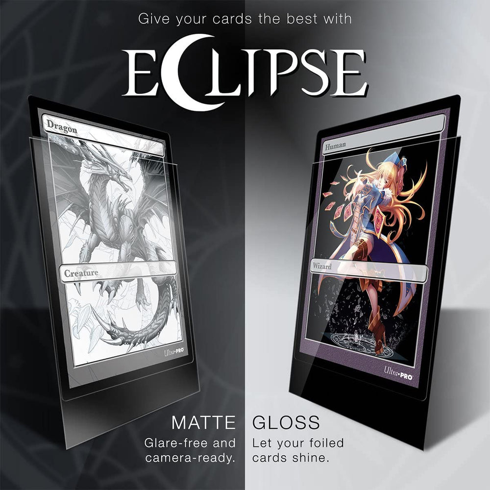 Ultra Pro Eclipse Matte Sleeves Apple Red glide test shows smooth shuffle.