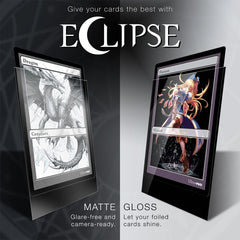 Ultra Pro Eclipse Matte Sleeves Apple Red glide test shows smooth shuffle.