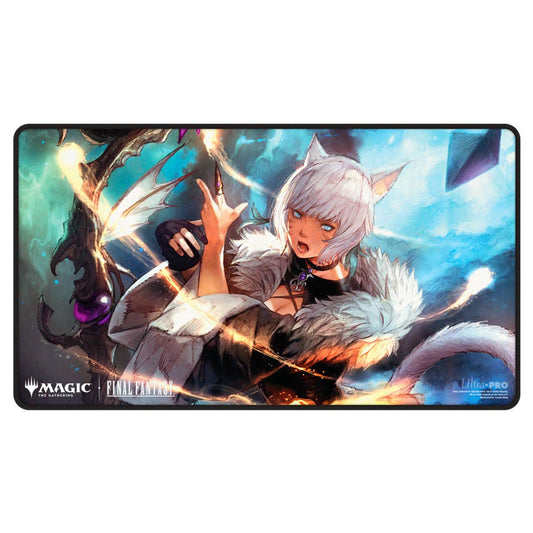 Ultra Pro Final Fantasy X Universes Beyond Y'shtola playmat with stitched edges for premium feel and stable play