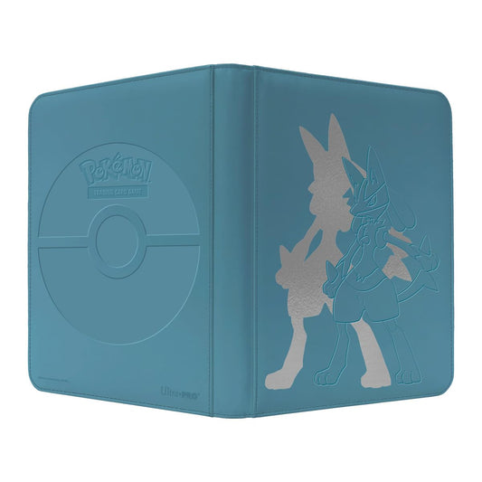 Ultra Pro Lucario 9-Pocket Binder front view with premium leatherette finish.