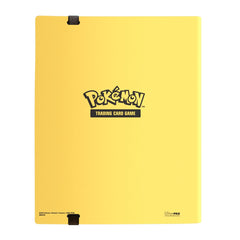 Ultra PRO Pikachu binder elastic strap closure keeps contents together during travel.