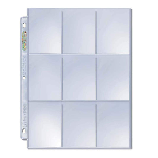 Ultra PRO Platinum 9-pocket pages showcasing cards in binder for display
