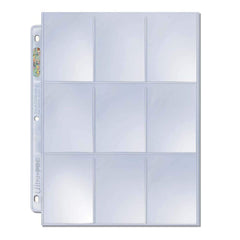 Ultra PRO Platinum 9-pocket pages showcasing cards in binder for display