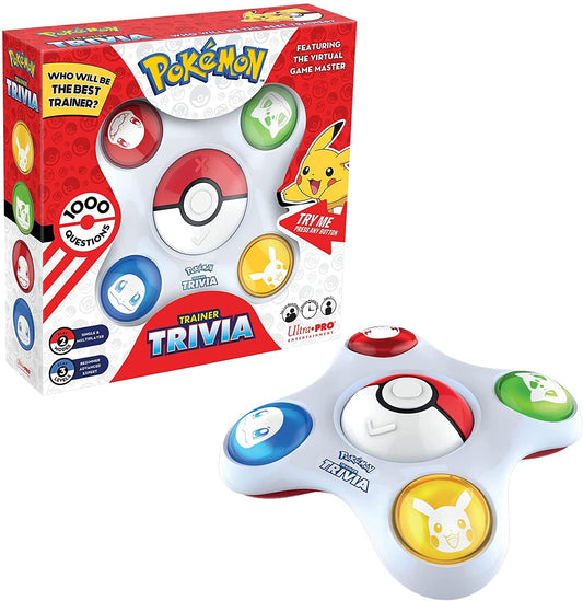 Ultra Pro Pokemon Trainer Trivia single-player mode promotes focused solo practice.
