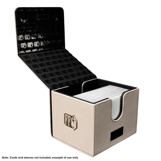 Ultra Pro premium leatherette finish enhances deck box durability and style