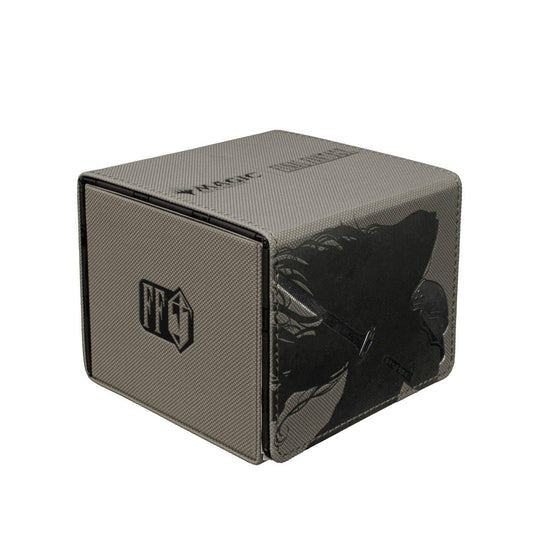 Ultra PRO Sephiroth Wisnu Tan edge deck box securely stores up to 100 double-sleeved cards.