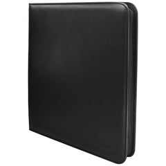 Ultra PRO Vivid 12-Pocket Zippered PRO-Binder with black cover, durable padding for card protection