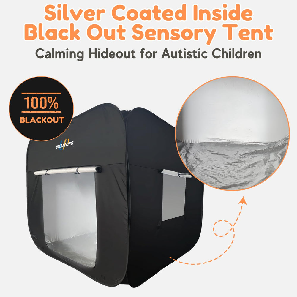 Ultrapopp foldable portable sensory tent for easy transport and storage