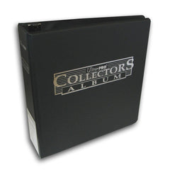 Ultrapro 3inch black collectors album spine showing clear indexing slot for easy organization