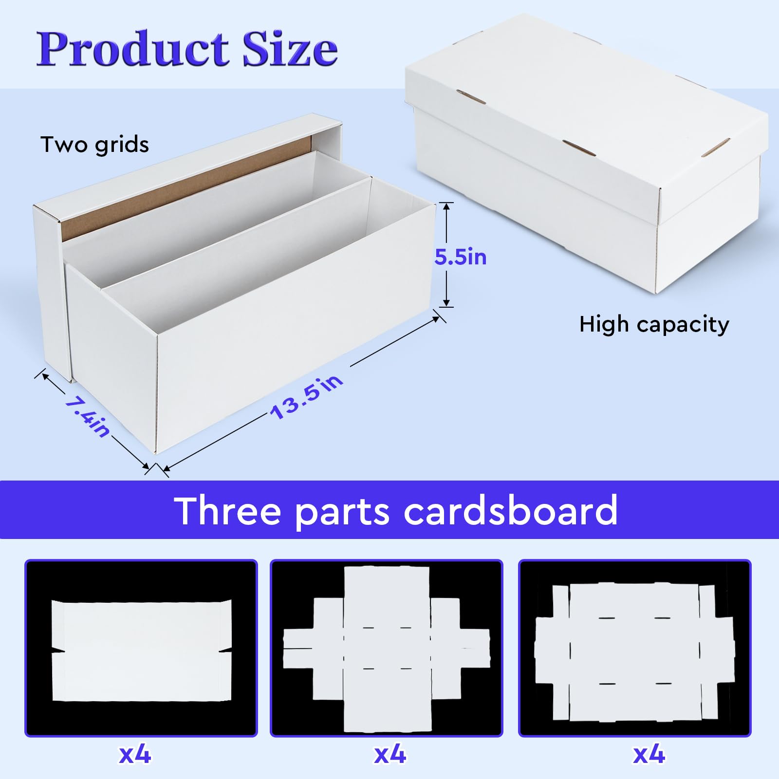 ULTRGEE 4-Pack top-loaders inside shows organized storage capacity.